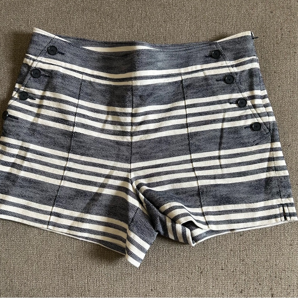 LOFT Striped The Riviera Short Black and White Women’s Shorts